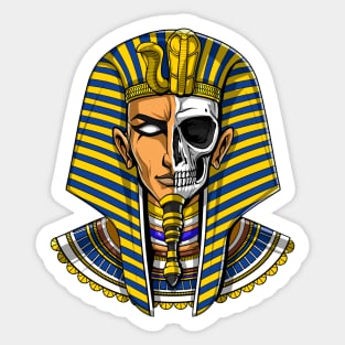 Egyptian Pharaoh Skull Sticker